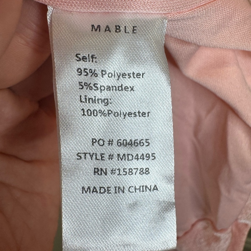 Amable by Mable Anthropologie Rose Pink Rouched Party Dress Size‎ S - Picture 6 of 9